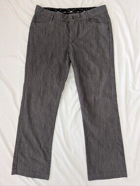 Lee Platinum Label No Gap Waistband Slate Gray Dress Work Pants Trousers Sz 16L